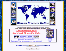 Tablet Screenshot of birmanbreeder.com
